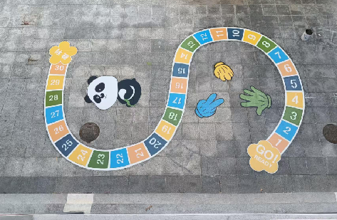 远安地面游戏彩绘