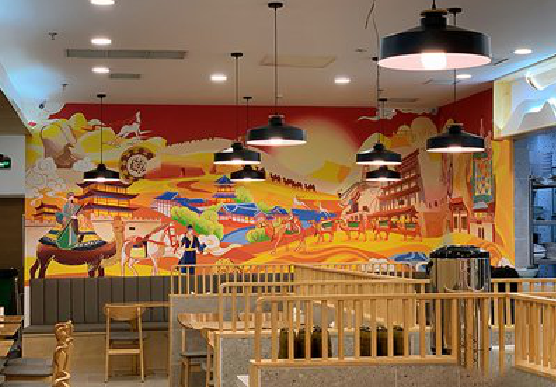 远安商业空间彩绘介绍。