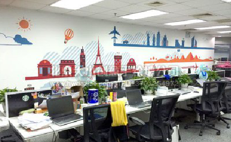 远安教你设计办公室墙绘的方法。