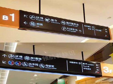 远安如何通过商场标识牌引导客流分布？