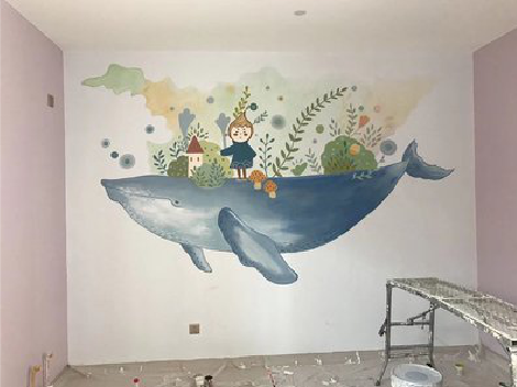 远安手绘墙的特点及优势。